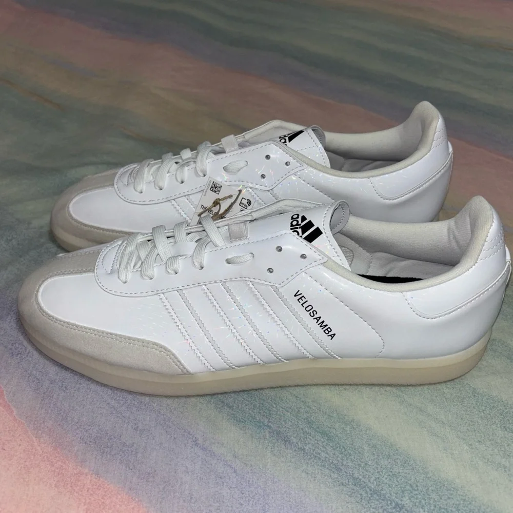 NWT Adidas Vegan Velosamba Cycling Shoes Cloud White - Men's size 13